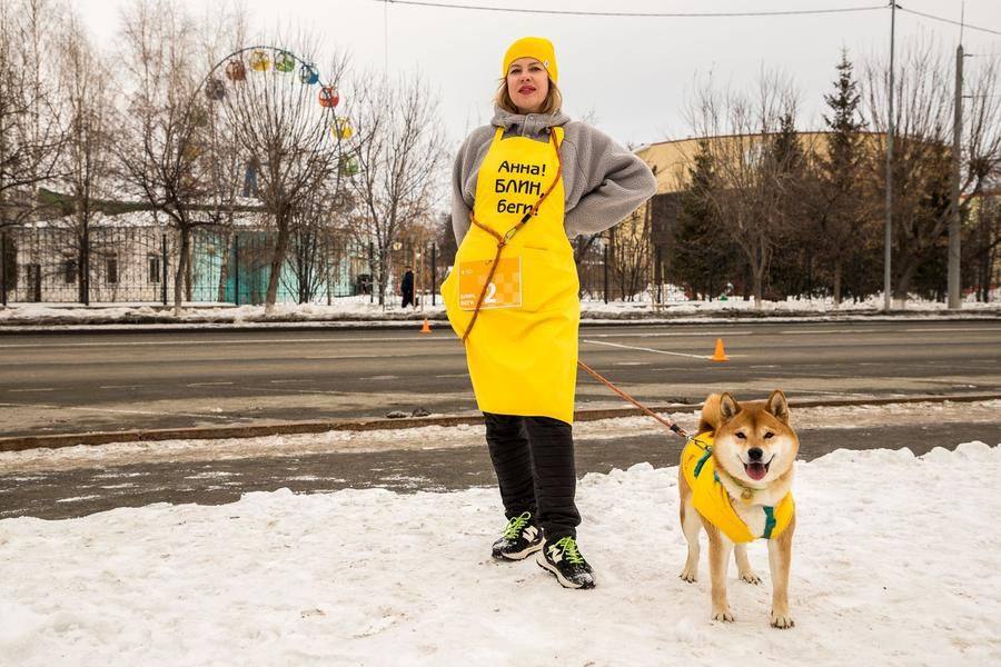 Bringing along your pet for the race is welcome