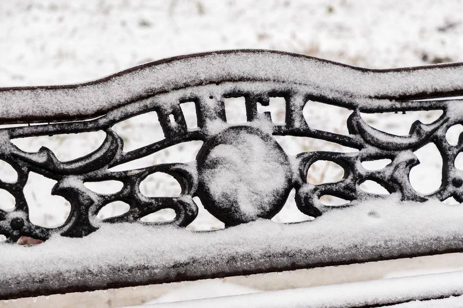 Late fall Omsk welcomes fresh snow