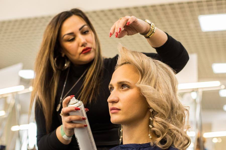The hairstyle is an essential part of the look