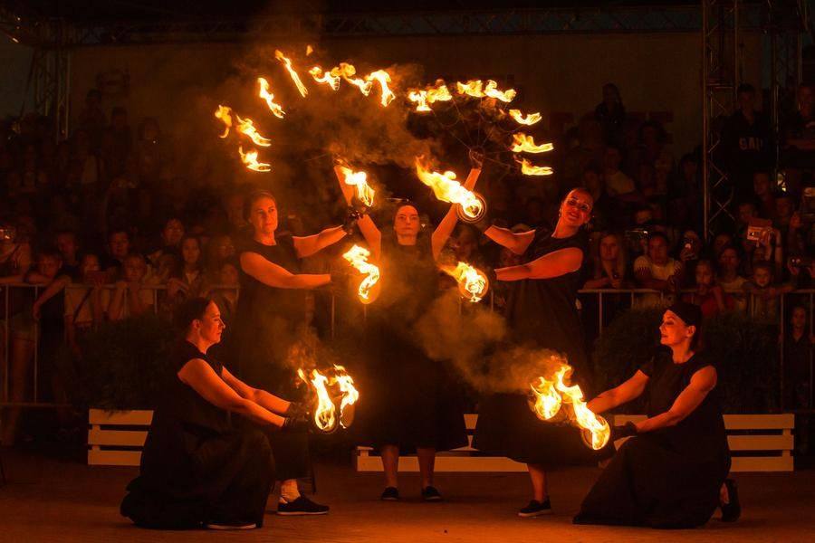 This season, the performances took place at the Omsk Fortress three times