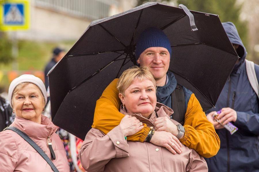 The rain made a timid attempt to show up, but it didn’t dare spoil the celebration