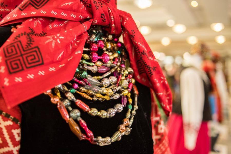 The costumes on show were collected during ethnographic expeditions