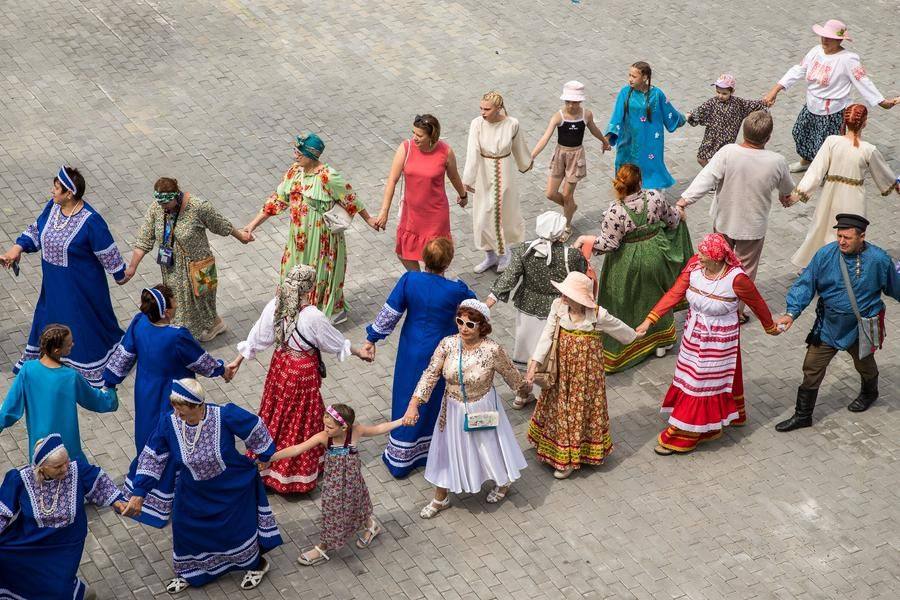 The round dance participants feel that very sense of unity that helped their ancestors