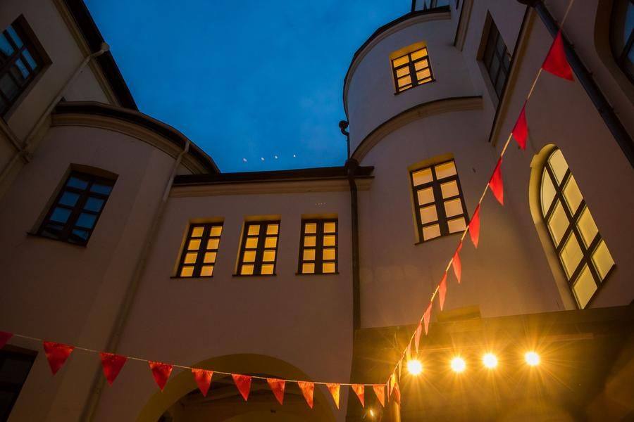 Let’s head to the inner courtyard — several events are scheduled there