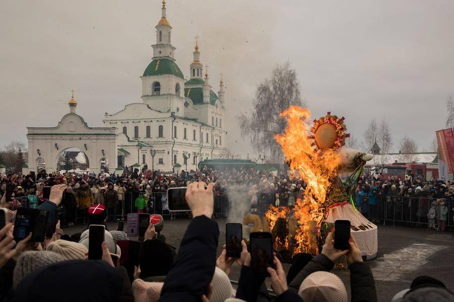 The final touch remains: burning the straw effigy