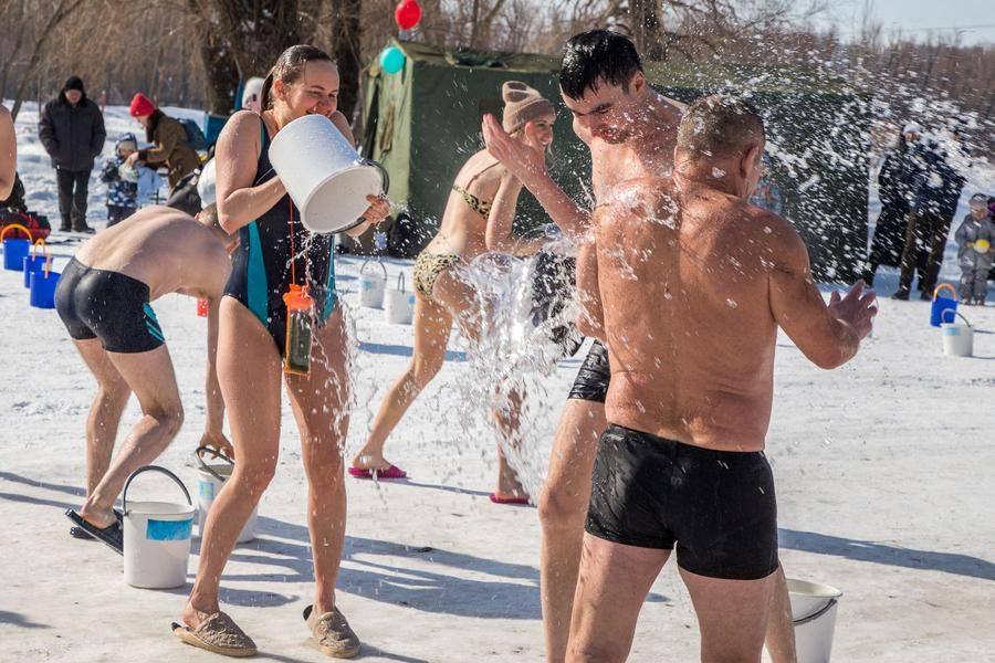 Splashes are everywhere: by unwritten tradition, you’re allowed to douse anyone