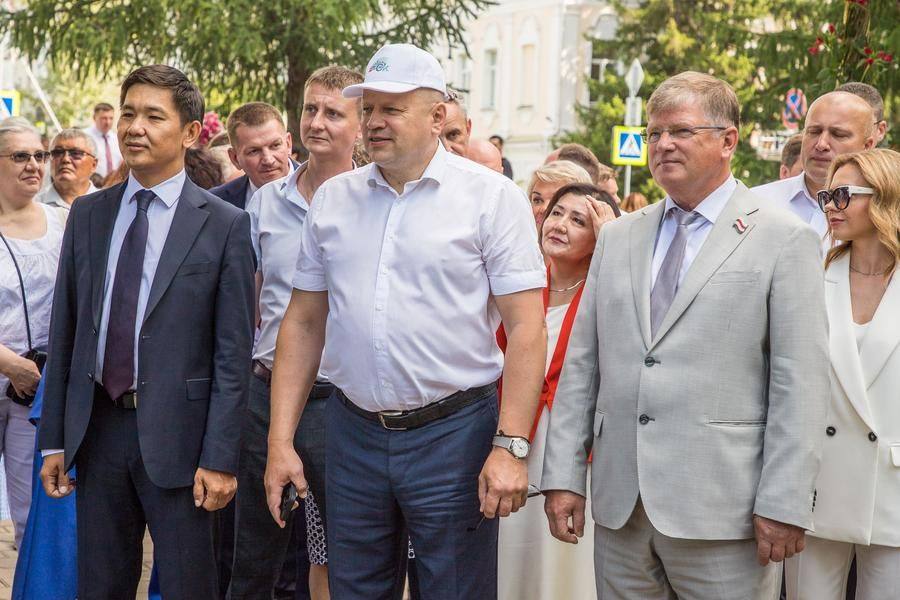 It is held for the city’s leaders and delegations who arrived for the Omsk Day Celebration