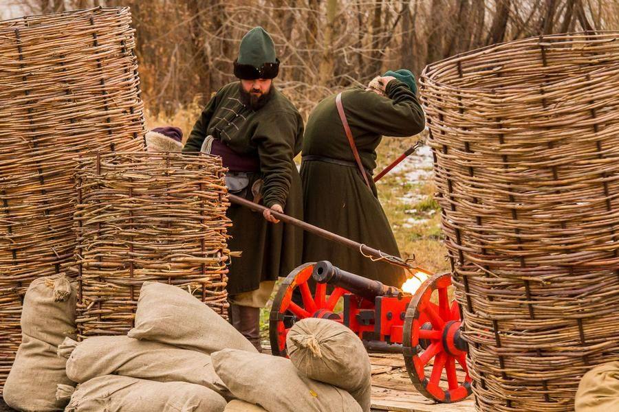 The reenactors fully captured the intensity of the fight