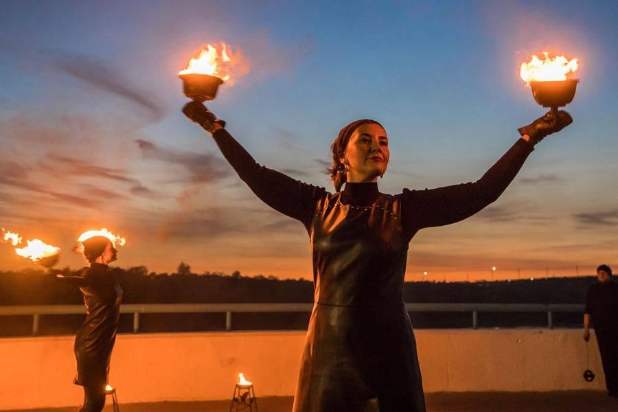 Throughout the year, the children will train free of charge to perform with the Fire Theater in June