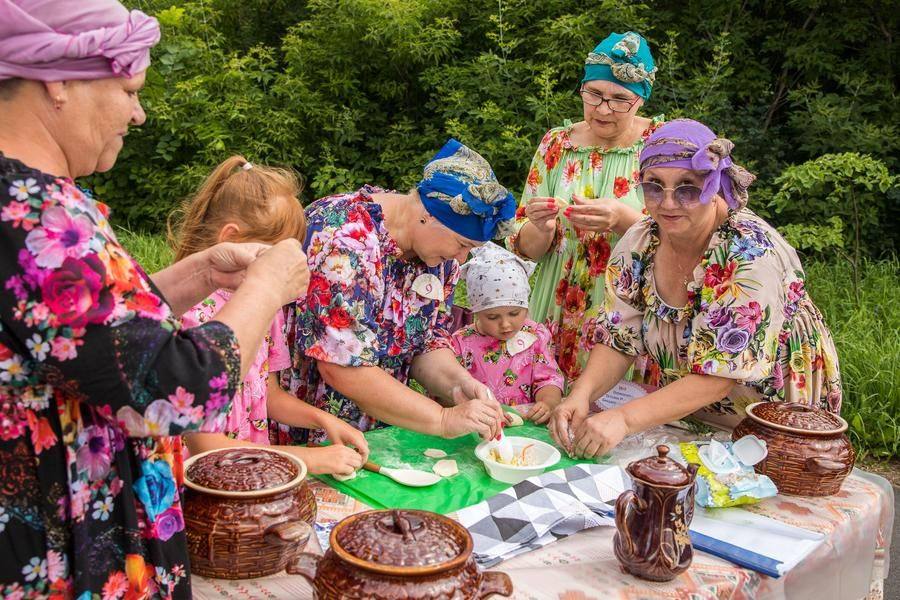 Eight teams are making dumplings using family recipes