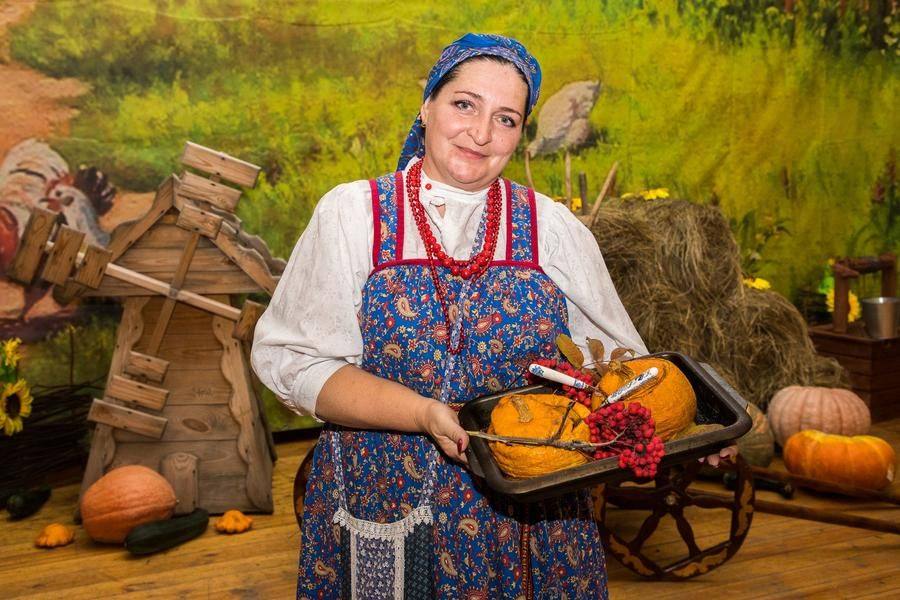 Visitors are welcomed here with pumpkin dishes exclusively