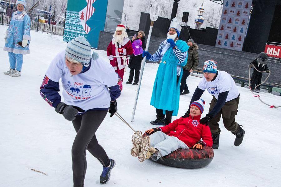 Riding on inflatable tubes lifts the mood not just for kids, but for adults too