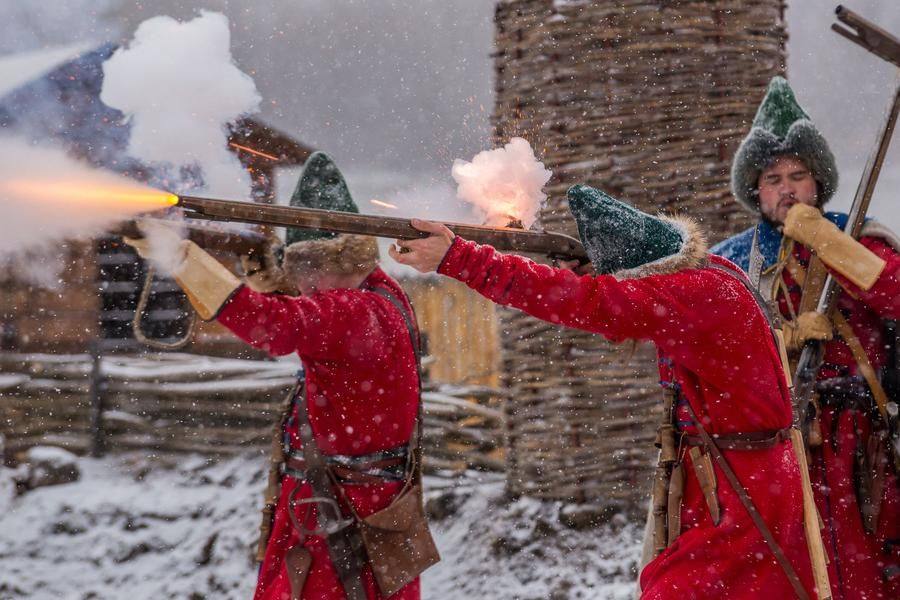 …as do the matchlock guns
