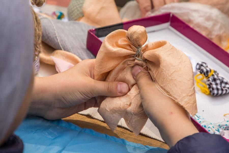 In mere minutes, you can make a little angel doll to remember the celebration day