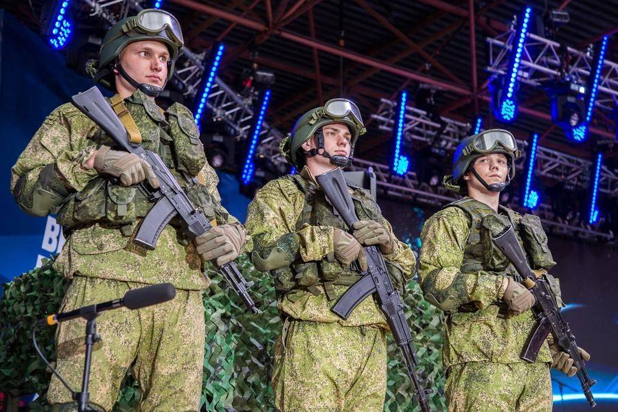 Members of the 242nd Airborne Training Center appeared on stage