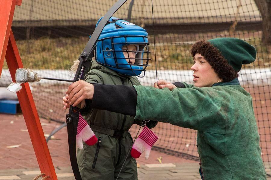 If you’re struggling to shoot an arrow, an instructor is right nearby to help