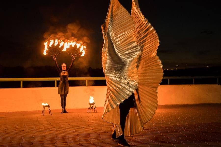 The Fire Theater offers its own interpretation of this powerful image
