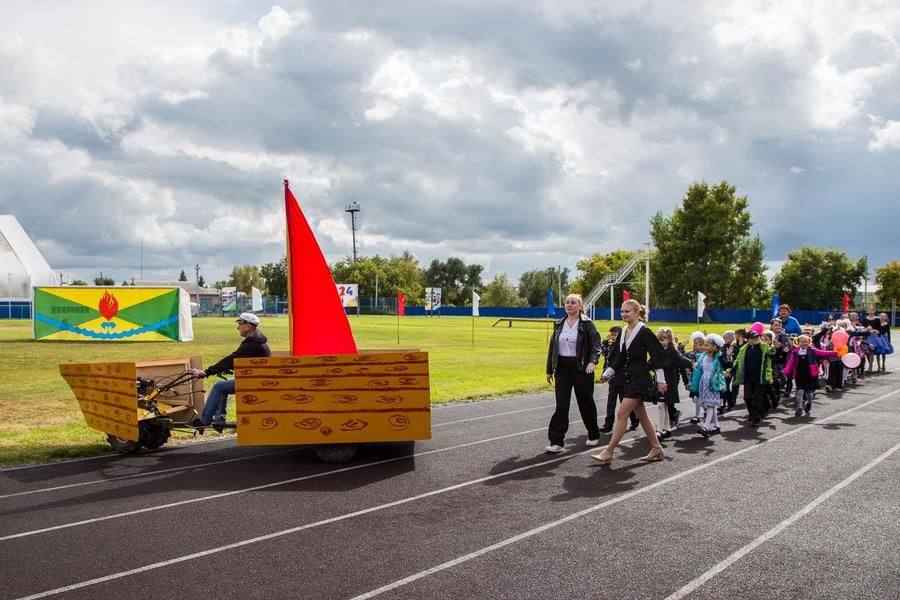 A particularly charming part of the program is the procession of first‑graders