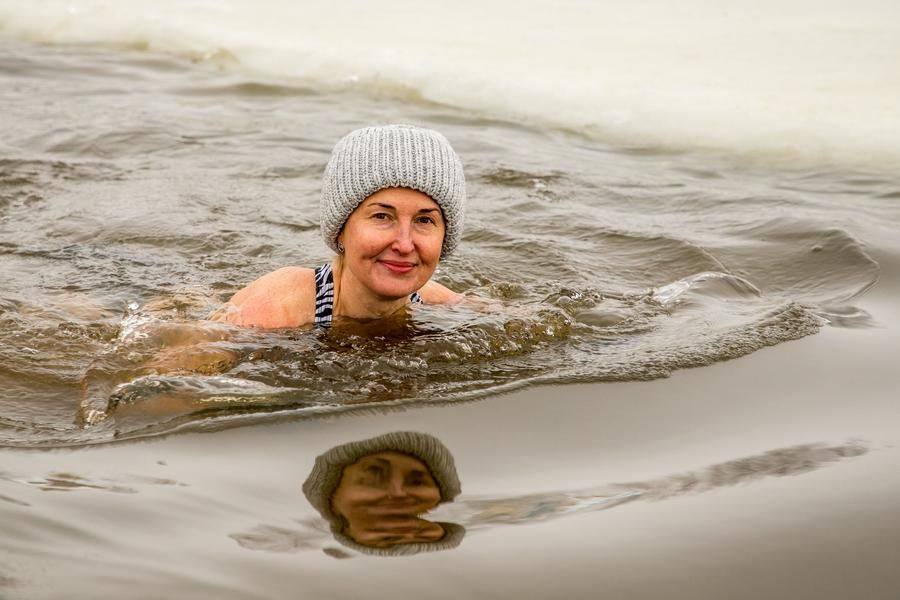 A peaceful December swim — what could be more beneficial for body and soul?