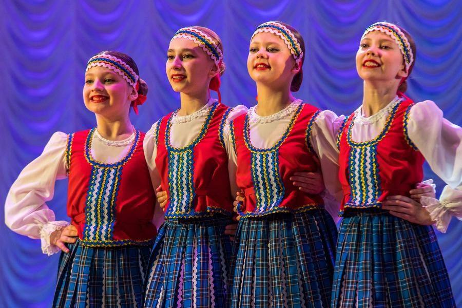 The stage costumes reflect the traditional style of Finland’s ethnic groups