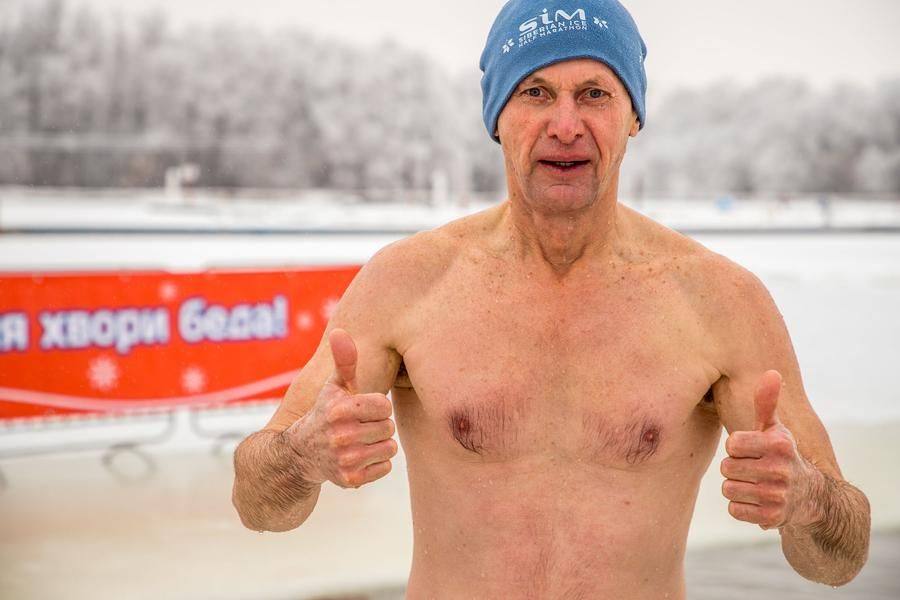 Together, they make winter swimming an appealing sport and pastime
