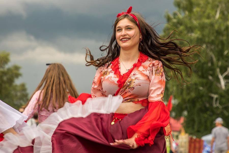 A stylized Gypsy camp is one of the crowd’s favorite festival scenes