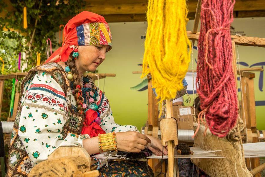 Wool is dyed by hand using dyes known since the 19th century