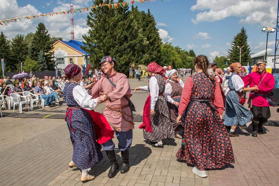 To wrap things up, another lively folk dance unfolds right in front of the stage