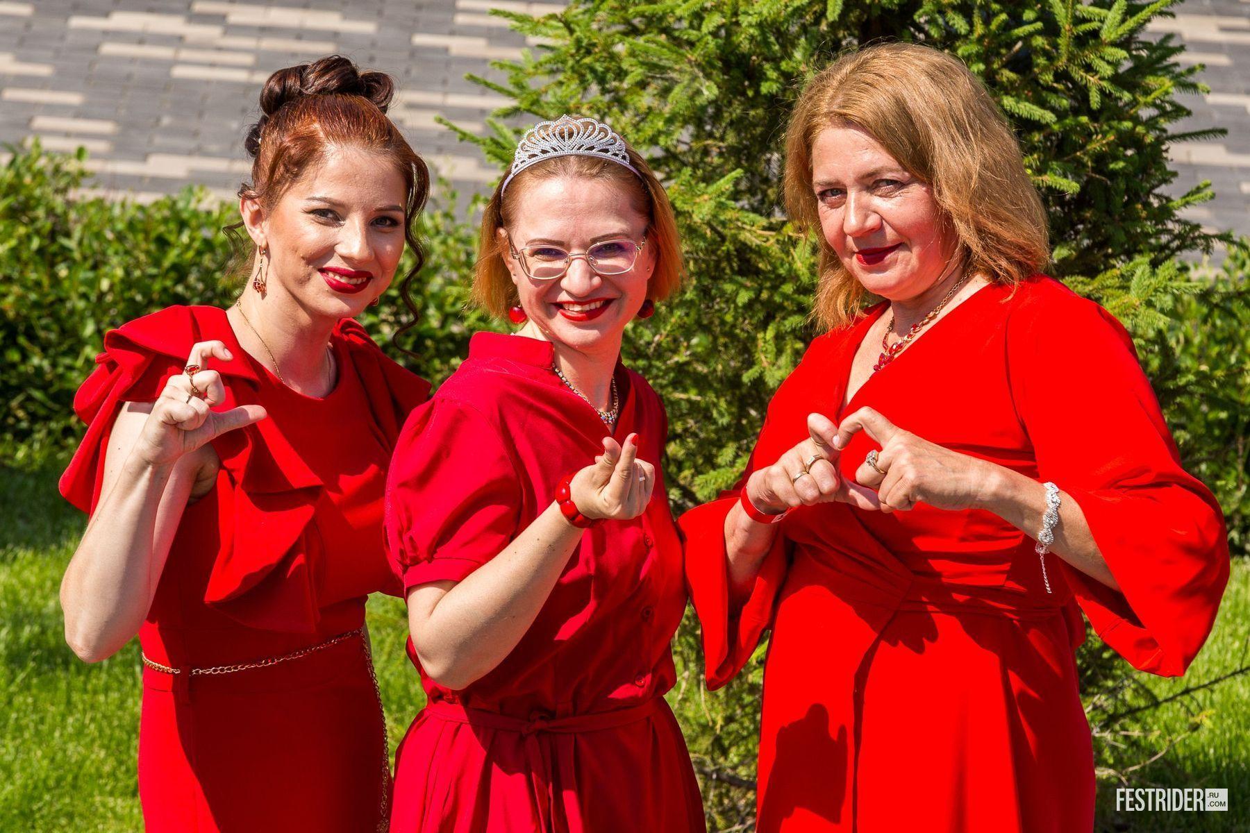 Dozens of women and girls gather to share the energy of beauty with the world