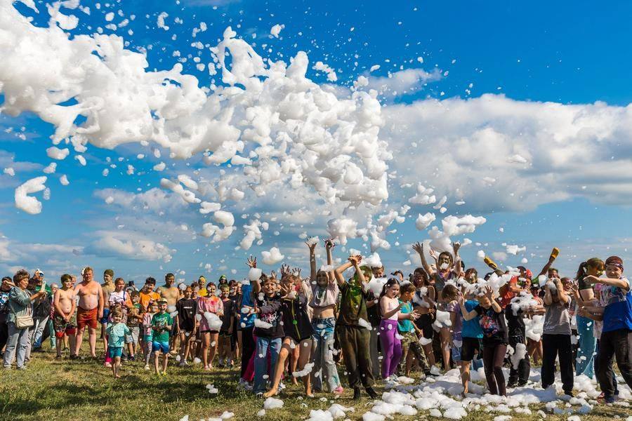 Another much‑anticipated festival activity is the foam disco!