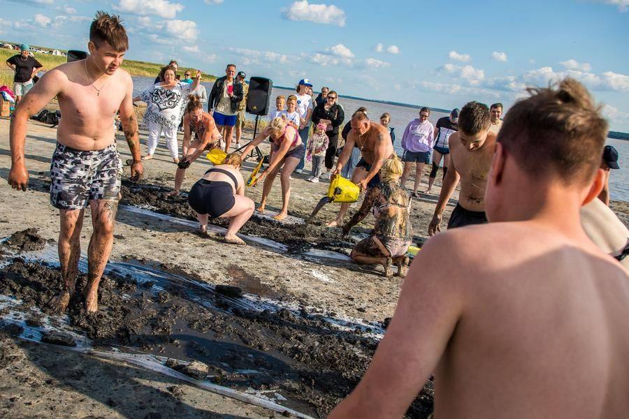 It is required to build two mud slides easy to slip on