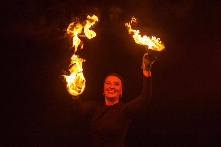 You must reveal the power of flame to the audience gradually. Ekaterina Shipitsina