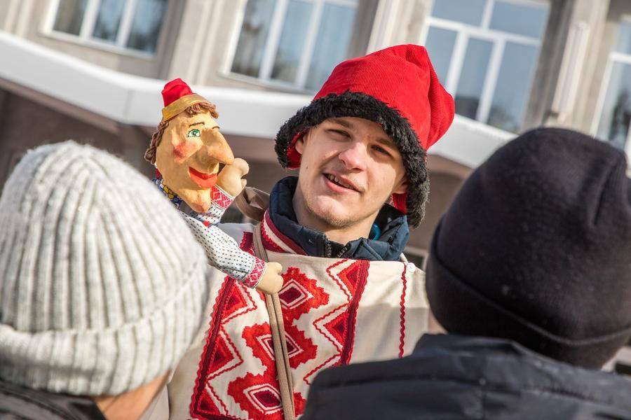 Folk characters can be spotted all around