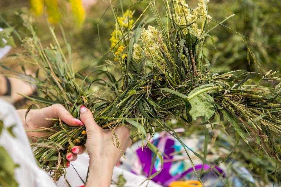 According to tradition, wreaths with wormwood served as protection against water spirits
