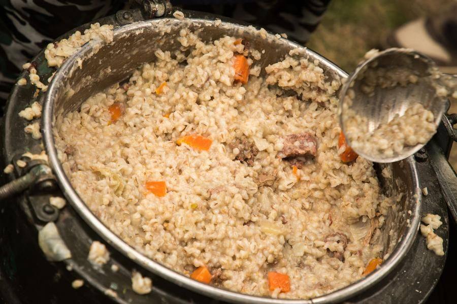 You can trace the dish’s journey from a field kitchen…