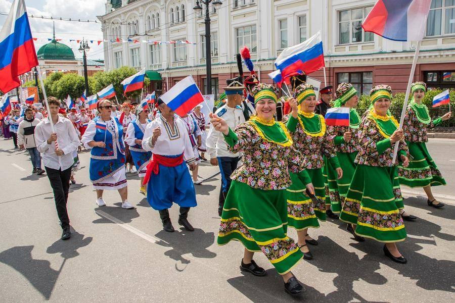 Isilkul District is represented by a choral ensemble