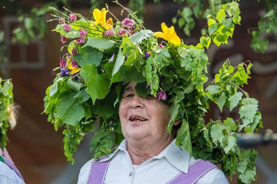 They don’t belong to the Latvian culture, but they add bright colors to the celebration