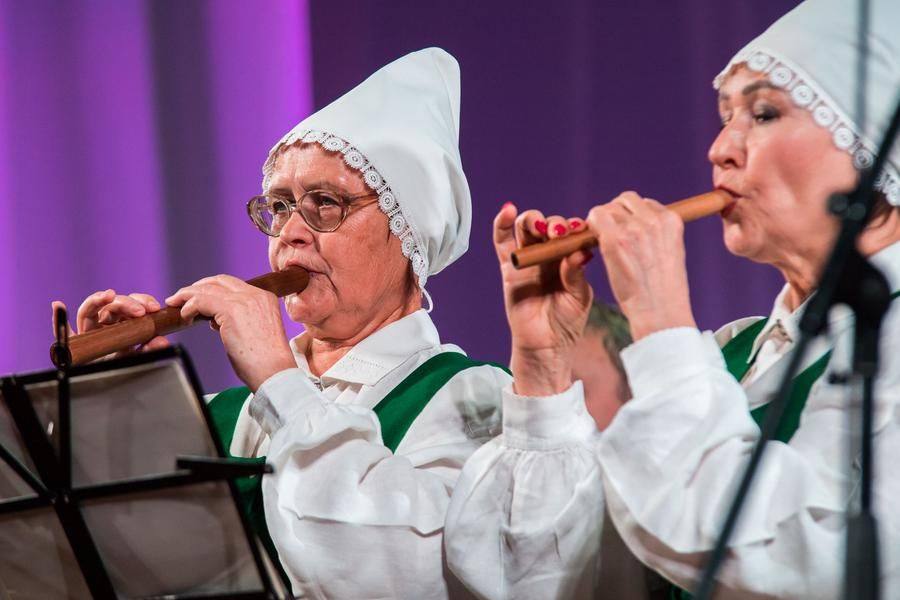 She performs with the “Daina” folklore ensemble from the House of Friendship