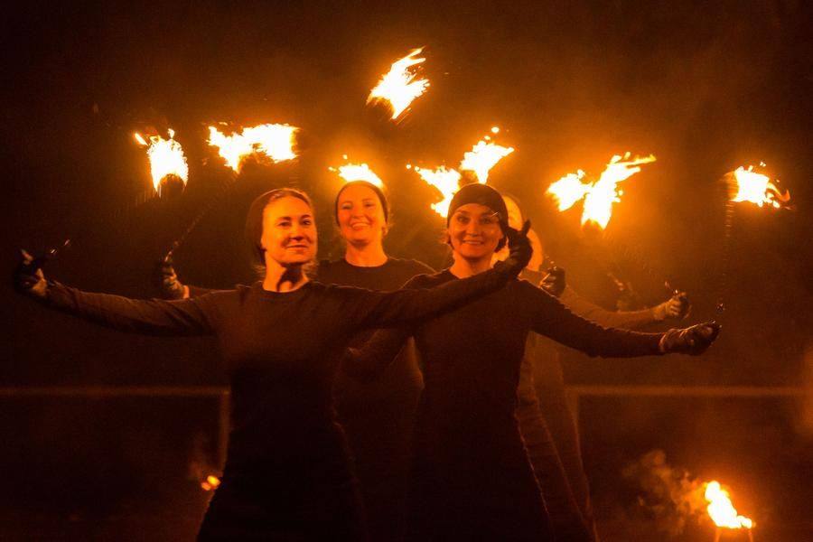 The artists rotate, and the “fiery” show goes on