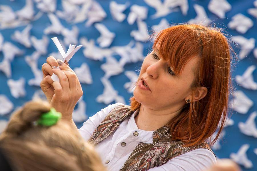 Meanwhile, workshops continue along the park alleys