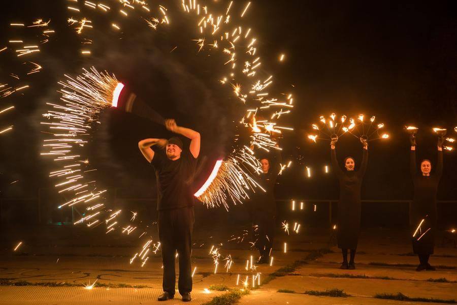 Stunning optical effects are captured by hundreds of cameras