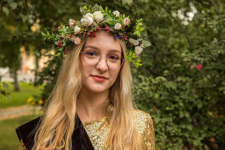 Alongside the static installations, you can meet a floral fairy here