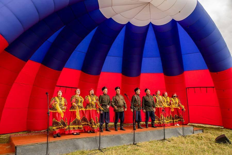 The multi‑hour concert program “Sing, Steppe Soul” is in full swing
