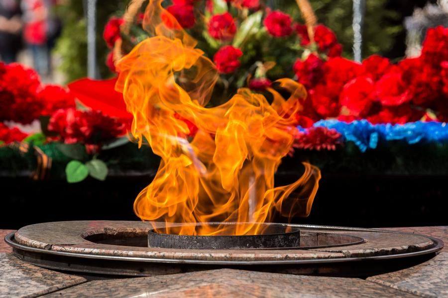 For many city residents, visiting the festival in the park starts at the Eternal Flame