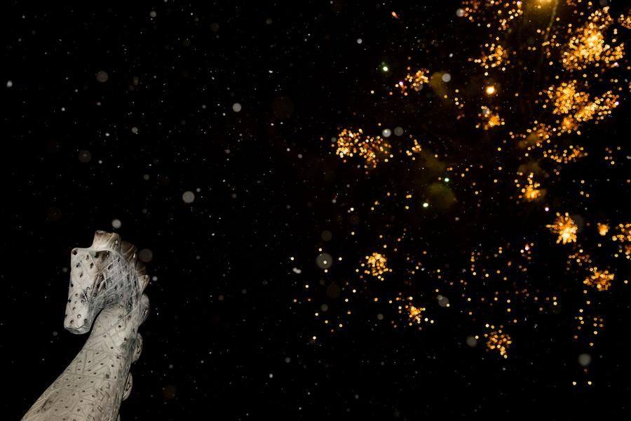 Spontaneous fireworks put an end to this chapter of New Year’s celebrations