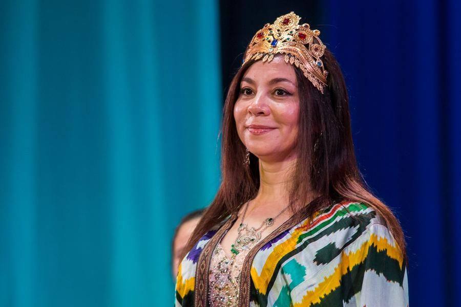 Feruza Adasheva represents the culture of the Uzbek people within the project