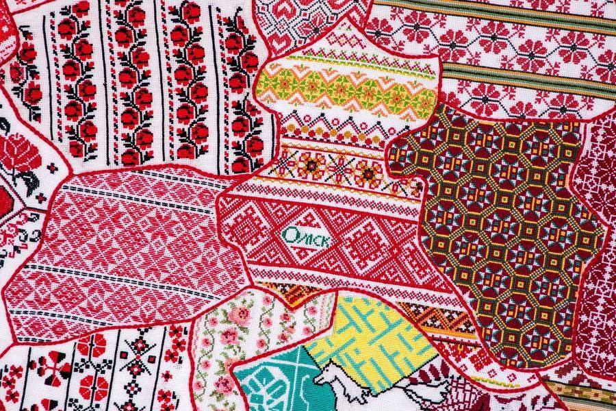 The patterns reflect the ethnic makeup and unique character of each of the region’s 32 districts