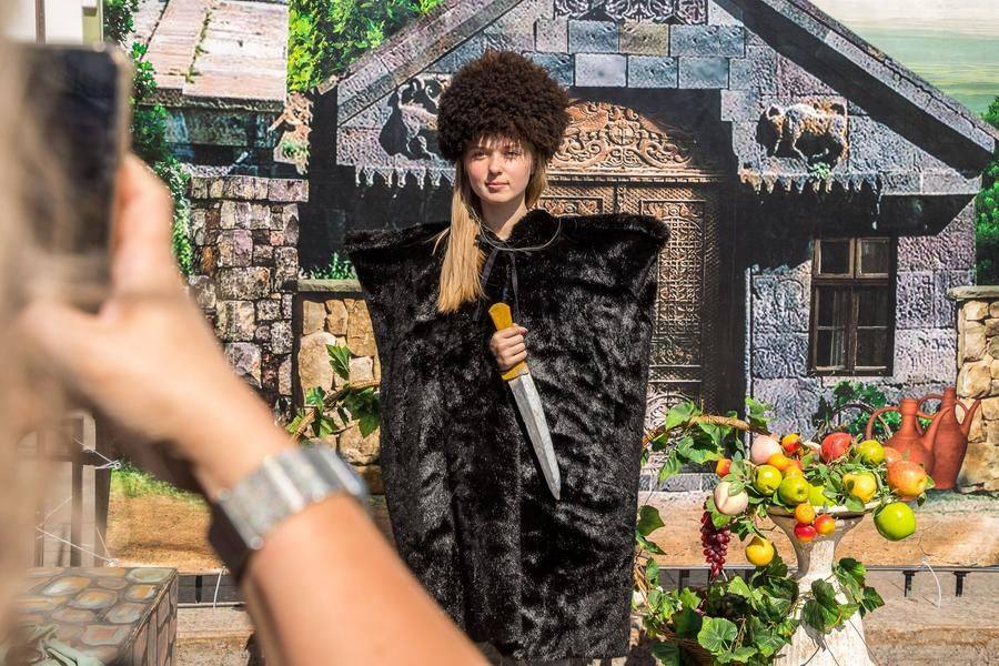 The next popular photo spot appears as you approach the Eastern Village