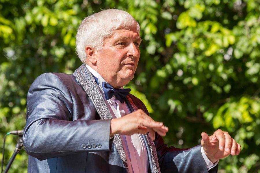 The ensemble is led by Sergei Bezborodov, Honored Artist of Russia