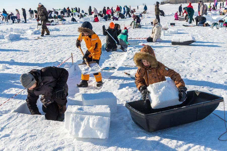 Loading and transporting the blocks is a serious task that needs preparation